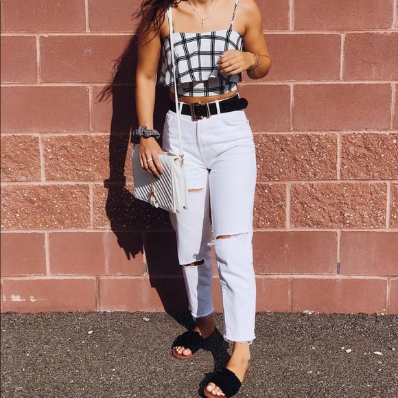 Zara Denim - Zara White Ripped Jeans